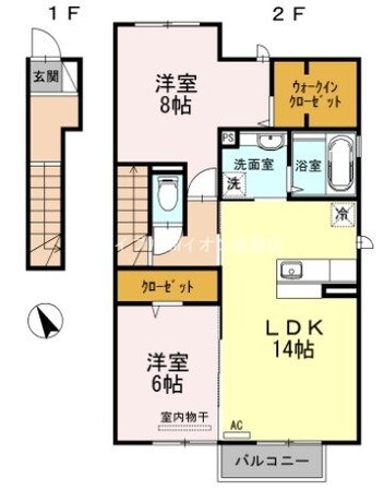 D-room・SWの物件間取画像